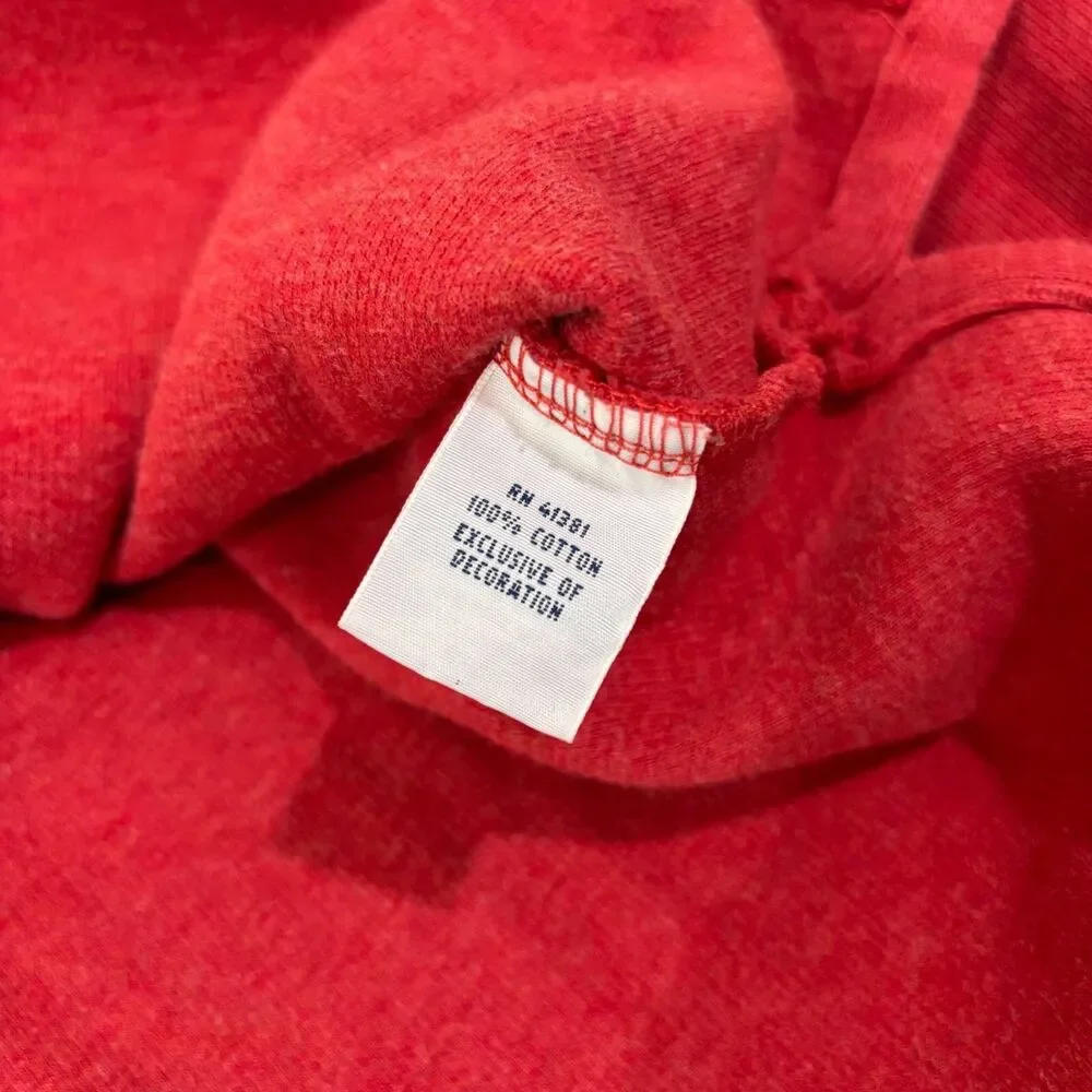 Polo Ralph Lauren Pullover Sweater Men L Red 1/4 Zip Blue Pony Preppy Classic